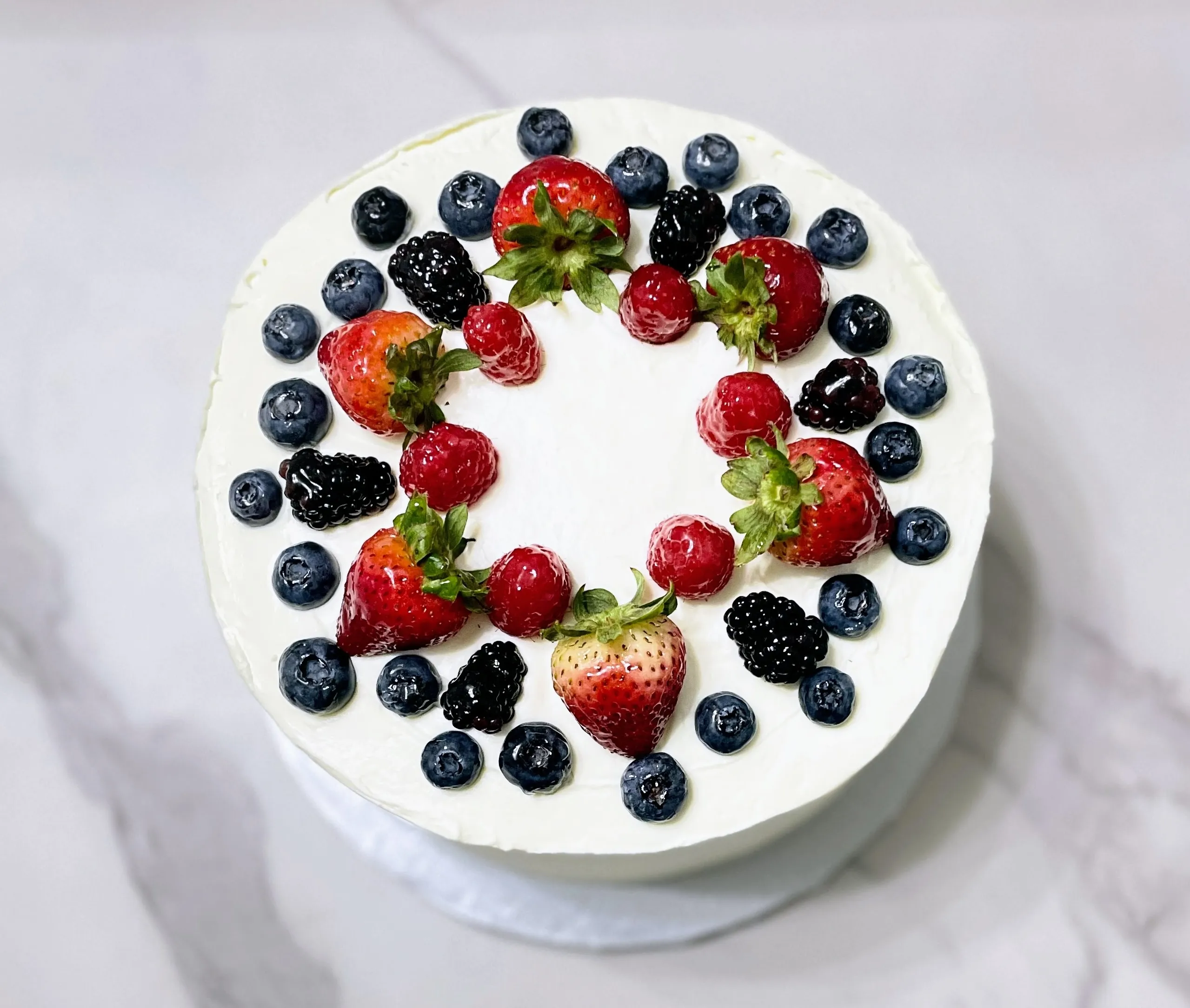 Berry Mascarpone Chantilly Cake - Image 1